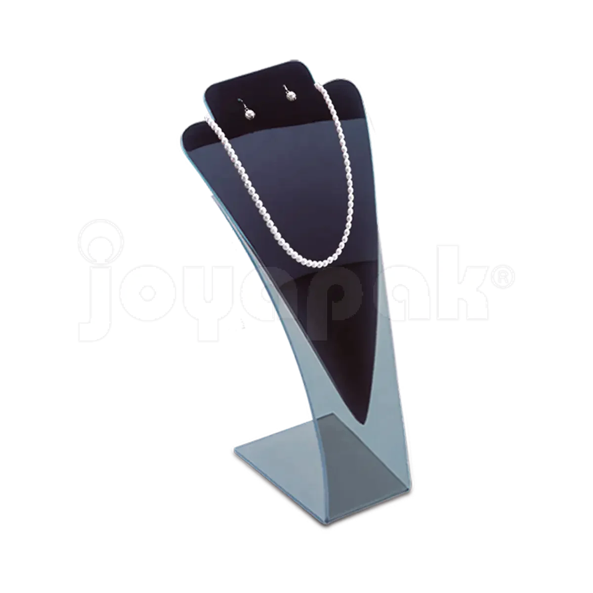 Exhibidor de Acrílico Corazón Largo Chico para Collar y Aretes