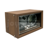 Estuche de Madera Giratorio con Luz LED 2 Relojes