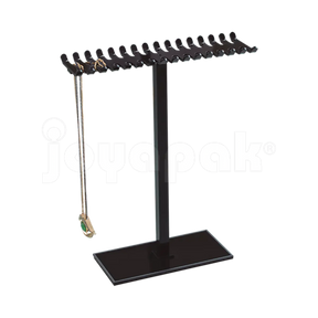 Exhibidor de acrílico negro 7731 para joyería.