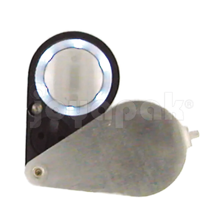 Lupa 21mm 10X con Luz Blanca