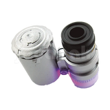 Microscopio de Bolsillo 60X con Luz Led y UV