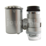 Microscopio de Bolsillo 60X con Luz Led y UV
