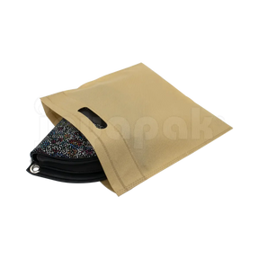 Bolsa ecológica tipo sobre beige NW-SCH, vista lateral.
