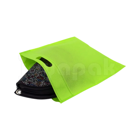 Bolsa ecológica tipo sobre verde NW-SCH, vista lateral.